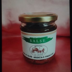 Paté di olive, arancia e finocchio